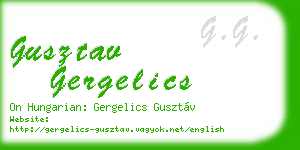 gusztav gergelics business card